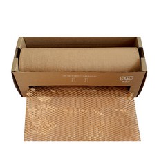 팩큐브 크라프트 포장재 종이 에어캡 완충재 뽁뽁이 포장지 완충제, 싱글 디스펜서 일체형 P51, 1개