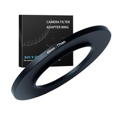 58mm ~ 82mm 스텝업 링 필터 어댑터 금속 링 스텝업 링 어댑터 필터 모든 82mm UV CPL ND 렌즈 후드 스레드 렌즈 요법(58mm ~ 82mm)과 호환, 49mm ~ 77mm