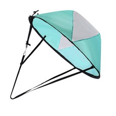 42인치 윈드 키트 접이식 카약 윈드 카약 Sup 패들 보드 액세서리 간편한 설치 및 신속하게 배포 소형, PVC, 하늘색