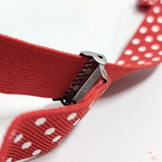 아동 유아 키즈 어린이 멜빵 멜빵끈 도트레드 나비넥타이세트