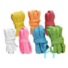 플레이콘 콘블럭 띠모양 띠콘 1cmx3m 7pcs 만들기 부자재 노인 복지관 재료, 혼합