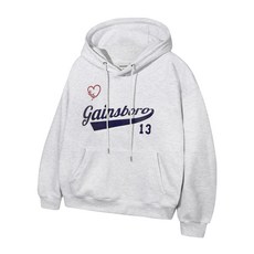 GAINSBORO LOVE 팀로고 후드티_화이트멜란지