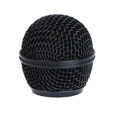 Shure SM58 무선 마이크 교체 용 1 Pcs 금속 그릴 전문 파티 헤드 부품, 01 Black, 01 Black