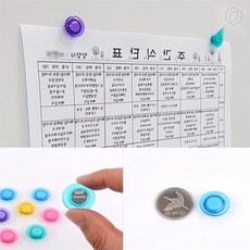 [하루셀렉] 냉장고메모판 메모지홀더 냉장고 메모판 원형 자석, 컬러원형 소 10P (3cm)