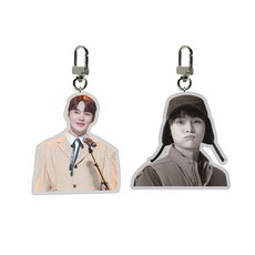 박서진 미니등신대 키링세트 굿즈 효도선물, 흑+백, 등신대+키링, 2