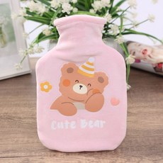 아트박스/홈앤시스 헬로베어 보온 물주머니(200ml) (핑크), 1개