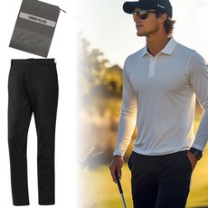 아디다스골프바지 남성 기모팬츠 골프웨어 방풍 여행의류 더스트백 구성 CPS1119240913