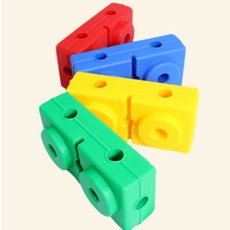 사각블록 체육교구 균형놀이 신체발달 어린이운동 감각통합, 1개, 보라잡화점 빨강