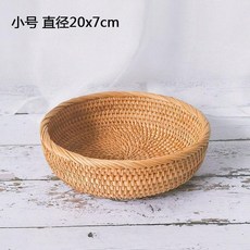 水果籃 藤編收納筐, 1個