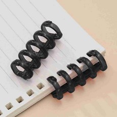 탈부착 분리형 바인딩스프링 8절 노트제본, 투명블루