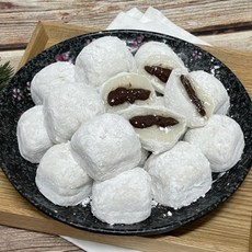 쫀득쫀득 굳지않는 왕찹쌀떡 20개 / 왕찹쌀떡 백모찌 아침간식, 1.2kg, 1개