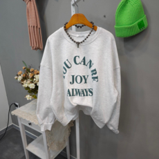 조이발포 기모 오버핏 맨투맨