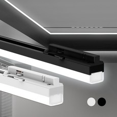 예도 LED 레일조명 레일등 티라인 라인조명 슬림 일자등, 1개, 900mm 24W 블랙바디 주광색