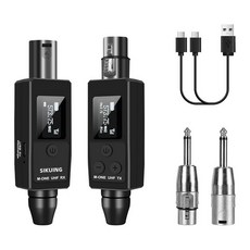 무선 마이크 48V 프로페셔널 수신기 콘덴서 팬텀 송신기 UHF XLR 시스템 다이내믹, One drag one