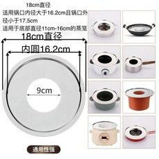 加厚不鏽鋼環形蒸片 蒸籠片通用, 1個, 18CM 中孔9cm, 18cm, 中孔9cm
