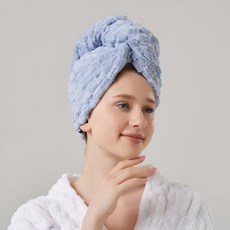 극세사 헤어 드라이 타올 (Araium), 화이트, 화이트