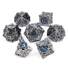 DND 메탈 다이스 7개 세트 MTR 던전 앤 드래곤 롤플레잉 게임용 선물 그린, 10 AT10