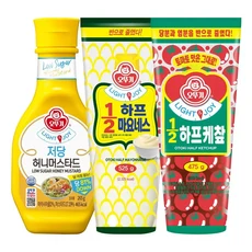 LightJoy 12하프케찹 475g+12하프마요네스 525g+저당 허니머스타드 265g, 1세트, 475g