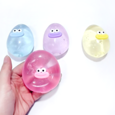 2000 에그 슈가볼 스트레스 제로 주물럭 랜덤1개, 1개, 2g, 투명파스텔