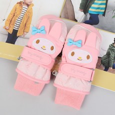 Sanrio 三麗鷗 女童美樂蒂造型拇指式滑雪防水手套