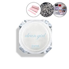 디보크 클린걸 파우더 유리알 광채 글레이즈드+파츠30알, 1개, 10g, 화이트