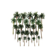 speed mao 철도 모형 디오라마 수목 야자수 5가지 25병 세트, 1개, 상세페이지 참조