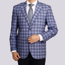 슈트파크 스탠다드 콤비정장 남성정장 연한청색 혼합체크 272 272-1
