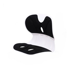 人體工學護腰坐墊 矯正護脊靠墊 辦公室久坐減壓坐墊 橄欖黑 35x30x33公分, 日本熱銷【橄欖黑】三位一體包覆