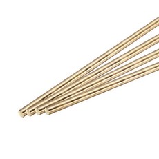 Uxcell 4mm x 400mm 황동 라운드 로드 DIY 공예 모델 자동차 헬리콥터 비행기용 금속 솔리드 샤프트 로드 선반 바 스톡 4개, 4