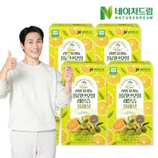 네이처드림 리얼 유기농 올리브오일 레몬즙 올레샷 20ml 14포 4박스/폴리페놀, 14회분, 280ml, 4박스