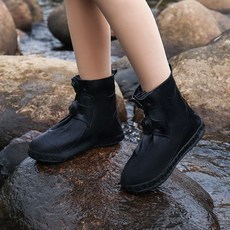 갯벌화 우천화 낚시화 멀티장화 레인로퍼 농사용 양말신발 농사용장화, 블랙