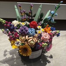 장미 꽃다발 DIY 3D 생일 축제 여자친구 집들이 선물, 기본 색상