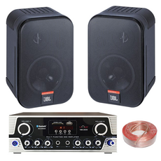 VOLT VM-209SM 블루투스 매장용 업소용 JBL Control1 Pro 벽걸이 앰프 스피커 블랙 1조