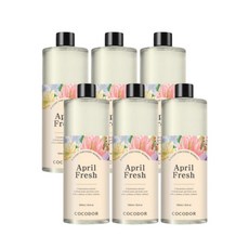 코코도르 대용량 디퓨저 리필, 에이프릴프레쉬, 500ml, 6개