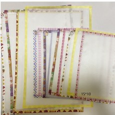 烘焙布拼豆拼豆豆烫片烫纸半透明塑料手工diy耐高温烫画助烫面包, 包边15×10三张【高品质/可重复使用】