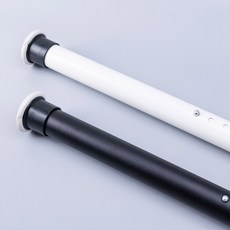 무타공 압축봉 360cm - 410cm까지 샤워 커튼봉 못없이 커텐봉, 무타공커튼봉_블랙