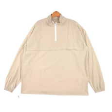 나일론반집업티셔츠 여성 바스락 나일론 티셔츠 하프 반집업 스트링조절