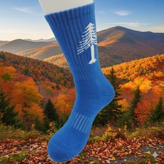 무스마운틴 럭키트리 기능성 등산양말 트레킹 바닥두꺼운 스포츠 런닝 여성 남성 양말 선물, 3개, 블루