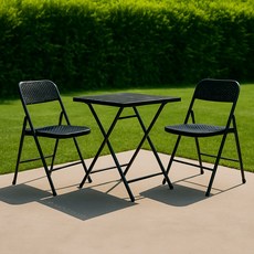 야외테이블세트 접이식 브로몰딩 2인