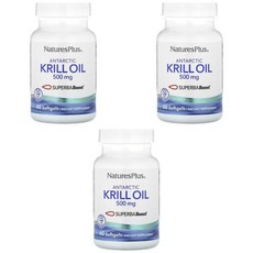 NaturesPlus 네이처스플러스 앤타틱 크릴 오일 500 mg 소프트젤, 3개, 60정