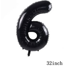 생일 파티 학예회 이벤트 할로윈 용품 심슨 풍선 재미있는 노란색 가족 홈 라텍스 호일 에어 축하 배너 케이크 토퍼 장식 어린이 장난감, 기타, 32inch Number_6