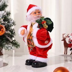 허니잼 크리스마스 춤추는 산타인형 트월킹 댄스인형 성탄절 인형 선물, 1개, 선물자루