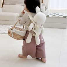 베이비소풍 포그니 인형 어부바 아기띠 애착인형 포대기 유아 역할놀이, 아이보리, 1개