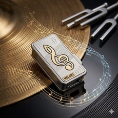 음악 테마 음차 선물로 안성맞춤 마음의 안정을 주고 스트레스를 해소해 줍니다 핑거 토이 튜너 EDC(일상 휴대품) 촉감 슬라이더 ADHD 보조 도구, 1개, silver