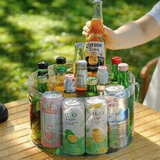 꼬깃한 캠핑 방수 비닐 워터 설거지 음료수 바스켓 손잡이 PVC 소형