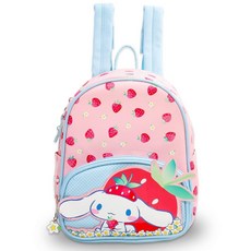 SANRIO Cinnamoroll 여성용 백팩 지갑 세트 - 청소년 및 스티커를 위한 전면 포켓이 있는 26.7cm(10.5인치) 가방 | 시나모롤 미니 백팩 번들, SANRIO Cinnamoroll 여성용 백팩 지갑 세