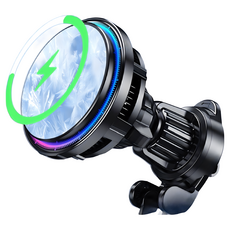 C&C精選 Magsafe 車用無線充電手機架, 無線磁吸製冷(贈掛勾式出風口夾)