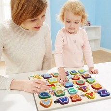 어린이집 유치원 애니멀 알파벳 학습 퍼즐 놀이 교구, 본상품