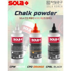 SOLA 彩色粉筆粉 230g 彈墨線施工專用, 黑, 1個