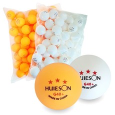 HUIESON ABS 3성 40+ 연습용 탁구공 연습구, 오렌지, 1세트, 50개입